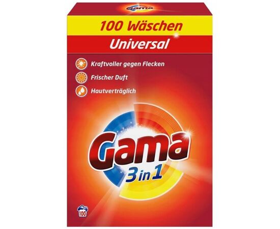 Пральний порошок Gama 3 in 1 Universal 6 кг (8435495837756)