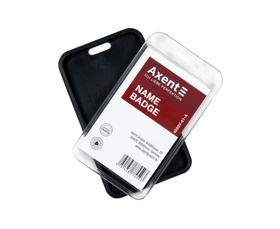 Бейдж Axent чохол SoftTouch матовий, 54х85мм ,чорний (4550V-01-A), зображення 4 Бейдж Axent чохол SoftTouch матовий, 54х85мм ,чорний (4550V-01-A), зображення 4
