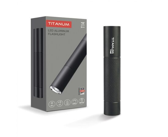 Ліхтар TITANUM 300Lm 5000K Blac (TLF-T14B)