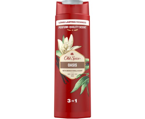 Гель для душа Old Spice 3-в-1 Oasis 400 мл (8006540838761), изображение 2 Гель для душа Old Spice 3-в-1 Oasis 400 мл (8006540838761), изображение 2