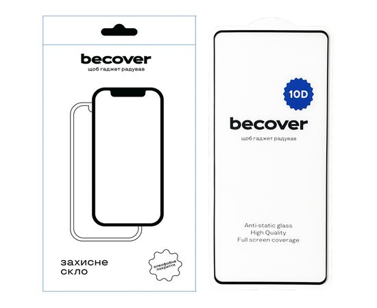 Стекло защитное BeCover Infinix Note 40 (X6853) 10D Black (712331)