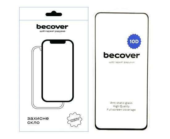 Скло захисне BeCover Realme 12 4G 10D Black (712341)