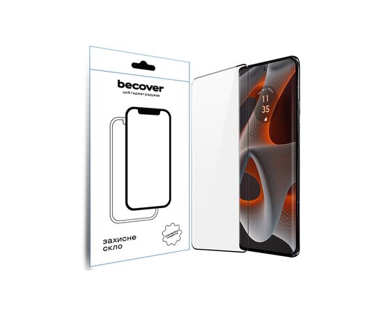 Стекло защитное BeCover Motorola Edge 50 Pro Black (712346)