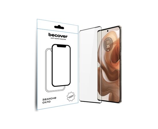 Стекло защитное BeCover Motorola Edge 50 Ultra Black (712345)