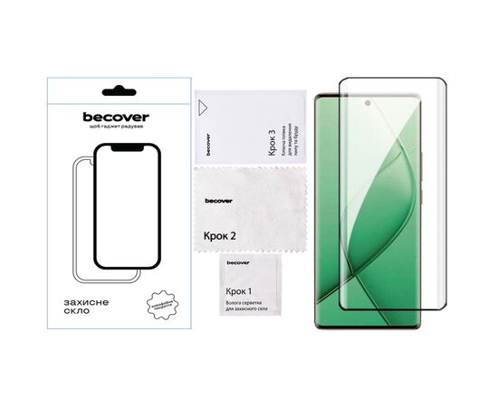 Стекло защитное BeCover Tecno Spark 20 Pro Plus (KJ7) Black (712348), изображение 2 Стекло защитное BeCover Tecno Spark 20 Pro Plus (KJ7) Black (712348), изображение 2