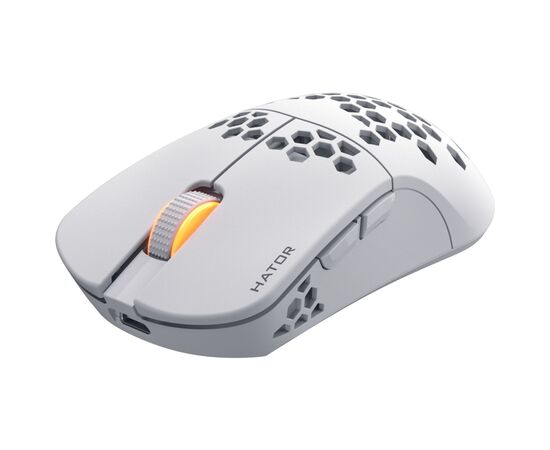 Мышка Hator Stellar PRO Wireless White (HTM-551), изображение 2 Мышка Hator Stellar PRO Wireless White (HTM-551), изображение 2
