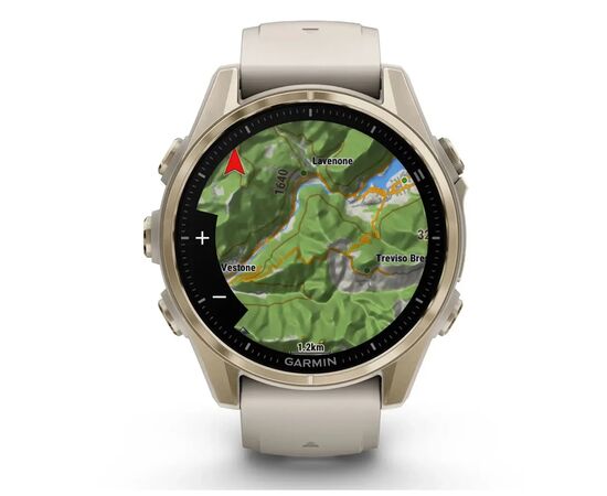 Смарт-часы Garmin fenix 8 43mm, AMOLED, Saph, SftGldSS/FgGry, FogGry/DkSndbnd, GPS (010-02903-11), изображение 7 Смарт-часы Garmin fenix 8 43mm, AMOLED, Saph, SftGldSS/FgGry, FogGry/DkSndbnd, GPS (010-02903-11), изображение 7