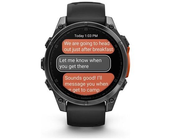 Смарт-часы Garmin fenix 8 47mm, AMOLED, Glass/SS, SlateGray Steel/Black, BlkBnd, GPS (010-02904-00), изображение 10 Смарт-часы Garmin fenix 8 47mm, AMOLED, Glass/SS, SlateGray Steel/Black, BlkBnd, GPS (010-02904-00), изображение 10