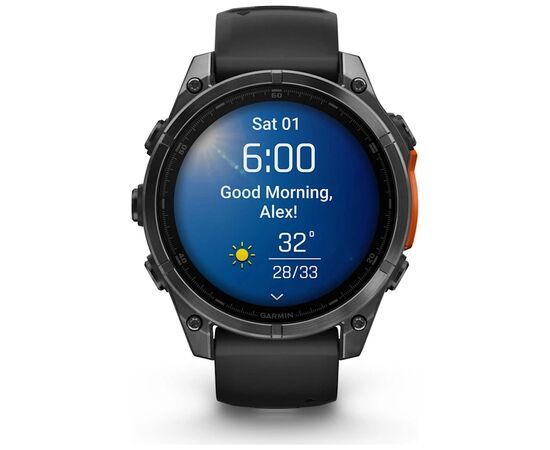 Смарт-часы Garmin fenix 8 47mm, AMOLED, Glass/SS, SlateGray Steel/Black, BlkBnd, GPS (010-02904-00), изображение 11 Смарт-часы Garmin fenix 8 47mm, AMOLED, Glass/SS, SlateGray Steel/Black, BlkBnd, GPS (010-02904-00), изображение 11