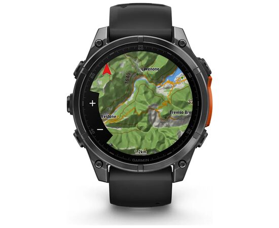 Смарт-часы Garmin fenix 8 47mm, AMOLED, Glass/SS, SlateGray Steel/Black, BlkBnd, GPS (010-02904-00), изображение 2 Смарт-часы Garmin fenix 8 47mm, AMOLED, Glass/SS, SlateGray Steel/Black, BlkBnd, GPS (010-02904-00), изображение 2