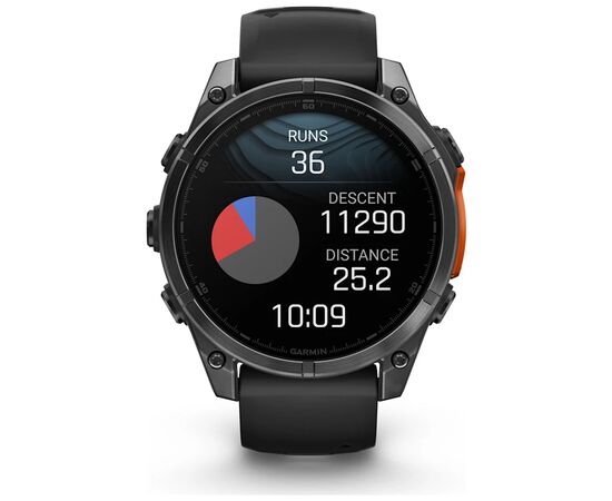 Смарт-часы Garmin fenix 8 47mm, AMOLED, Glass/SS, SlateGray Steel/Black, BlkBnd, GPS (010-02904-00), изображение 7 Смарт-часы Garmin fenix 8 47mm, AMOLED, Glass/SS, SlateGray Steel/Black, BlkBnd, GPS (010-02904-00), изображение 7