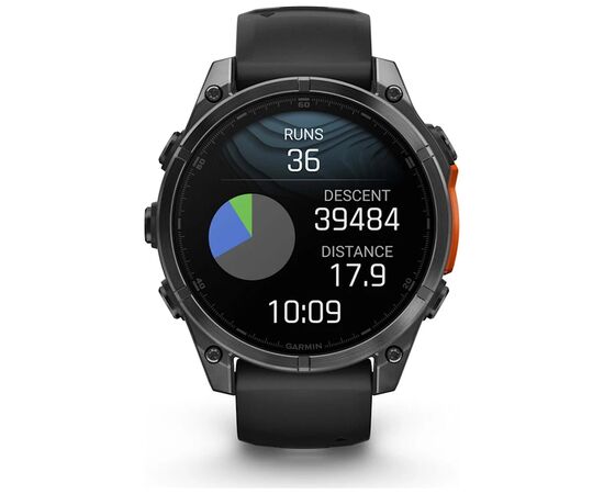 Смарт-часы Garmin fenix 8 47mm, AMOLED, Glass/SS, SlateGray Steel/Black, BlkBnd, GPS (010-02904-00), изображение 9 Смарт-часы Garmin fenix 8 47mm, AMOLED, Glass/SS, SlateGray Steel/Black, BlkBnd, GPS (010-02904-00), изображение 9