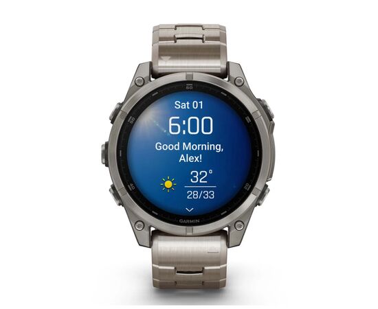 Смарт-часы Garmin fenix 8 47mm, AMOLED, Saph, Ti/Bare/Graphite w/TiBand,Excl, GPS (010-02904-40), изображение 10 Смарт-часы Garmin fenix 8 47mm, AMOLED, Saph, Ti/Bare/Graphite w/TiBand,Excl, GPS (010-02904-40), изображение 10