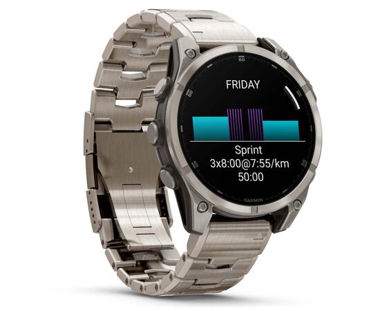 Смарт-часы Garmin fenix 8 47mm, AMOLED, Saph, Ti/Bare/Graphite w/TiBand,Excl, GPS (010-02904-40), изображение 3 Смарт-часы Garmin fenix 8 47mm, AMOLED, Saph, Ti/Bare/Graphite w/TiBand,Excl, GPS (010-02904-40), изображение 3