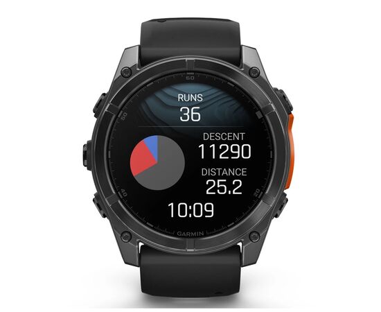 Смарт-часы Garmin fenix 8 51mm, AMOLED, Glass/SS, SlateGray Steel/Black,BlkBnd, GPS (010-02905-00), изображение 7