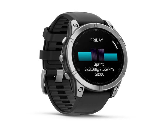 Смарт-часы Garmin fenix E, 47mm, Stainless Steel/Black, GPS (010-03025-00), изображение 3 Смарт-часы Garmin fenix E, 47mm, Stainless Steel/Black, GPS (010-03025-00), изображение 3