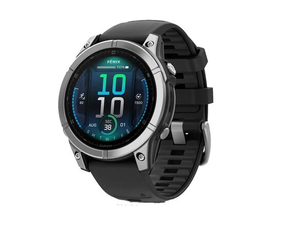 Смарт-часы Garmin fenix E, 47mm, Stainless Steel/Black, GPS (010-03025-00)
