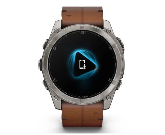 Смарт-часы Garmin fenix 8 51mm,AMOLED,Sapphire, Bare Ti, Blk/Chsnt Lthr (010-02905-40), изображение 2 Смарт-часы Garmin fenix 8 51mm,AMOLED,Sapphire, Bare Ti, Blk/Chsnt Lthr (010-02905-40), изображение 2