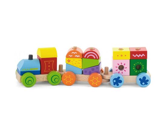 Конструктор Viga Toys Поезд (50534), изображение 2 Конструктор Viga Toys Поезд (50534), изображение 2