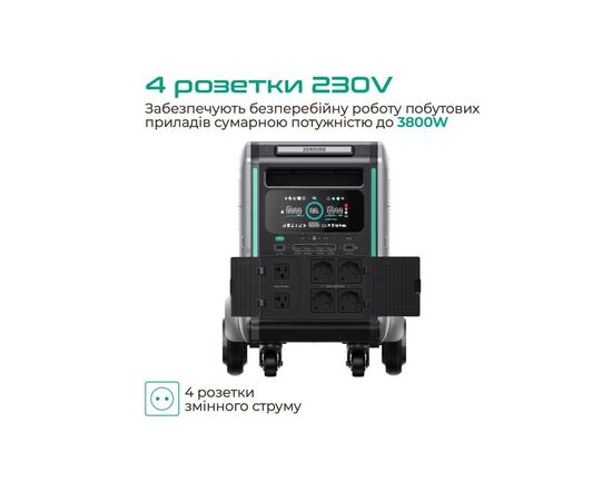 Зарядна станція Zendure SuperBase V6400 (ZDSBV6400-GY-EU), зображення 2 Зарядна станція Zendure SuperBase V6400 (ZDSBV6400-GY-EU), зображення 2