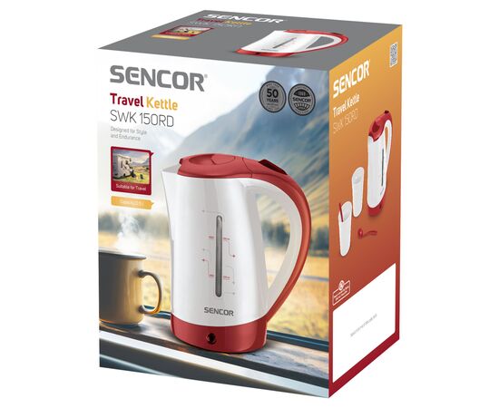 Электрочайник Sencor SWK 150 RD (SWK150RD), изображение 3 Электрочайник Sencor SWK 150 RD (SWK150RD), изображение 3