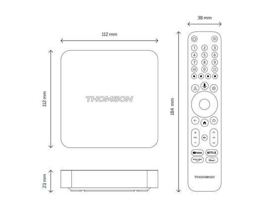 Медіаплеєр THOMSON Streaming Box 240 4K UHD (223489), зображення 2