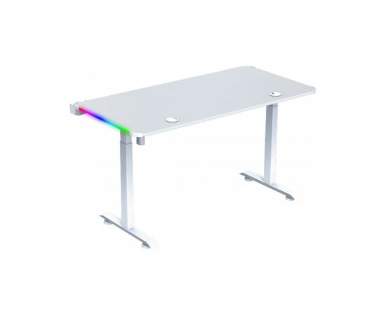 Комп'ютерний стіл GT Racer T-1231 White (T-1231 (120x60x73-117) White), зображення 2