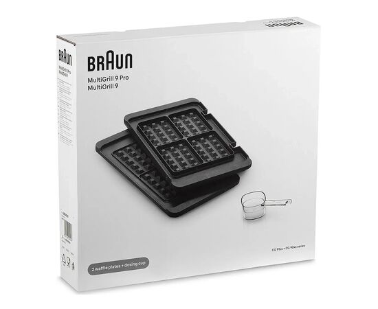Аксесуари до кухонних комбайнів Braun BRSK007 (MultiGrill 9) Комплект пластин для вафель (BRSK007), зображення 2 Аксесуари до кухонних комбайнів Braun BRSK007 (MultiGrill 9) Комплект пластин для вафель (BRSK007), зображення 2