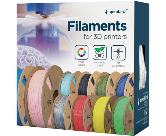 Пластик для 3D-принтера Gembird ABS, 1.75 мм, 1kg, red (3DP-ABS1.75-01-R), изображение 2 Пластик для 3D-принтера Gembird ABS, 1.75 мм, 1kg, red (3DP-ABS1.75-01-R), изображение 2