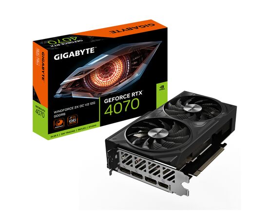 Видеокарта GIGABYTE GeForce RTX4070 12Gb WINDFORCE 2X OC (GV-N4070WF2OCV2-12GD), изображение 8 Видеокарта GIGABYTE GeForce RTX4070 12Gb WINDFORCE 2X OC (GV-N4070WF2OCV2-12GD), изображение 8