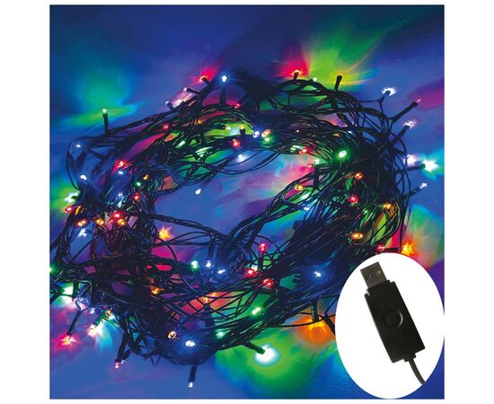 Гирлянда ColorWay LED 200 20 м 8 функций (CW-G-200L20UMC), изображение 4 Гирлянда ColorWay LED 200 20 м 8 функций (CW-G-200L20UMC), изображение 4