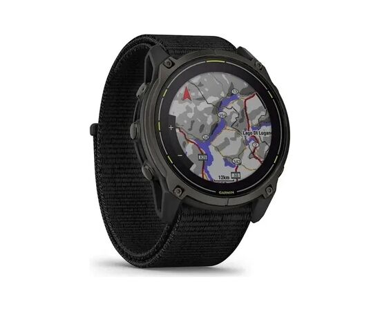 Смарт-часы Garmin Enduro 3, Crbn Gry DLC Ti w/Blk Sport Loop Band, GPS (010-02751-01), изображение 3 Смарт-часы Garmin Enduro 3, Crbn Gry DLC Ti w/Blk Sport Loop Band, GPS (010-02751-01), изображение 3