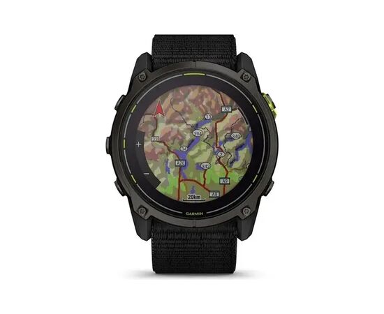 Смарт-часы Garmin Enduro 3, Crbn Gry DLC Ti w/Blk Sport Loop Band, GPS (010-02751-01), изображение 7 Смарт-часы Garmin Enduro 3, Crbn Gry DLC Ti w/Blk Sport Loop Band, GPS (010-02751-01), изображение 7