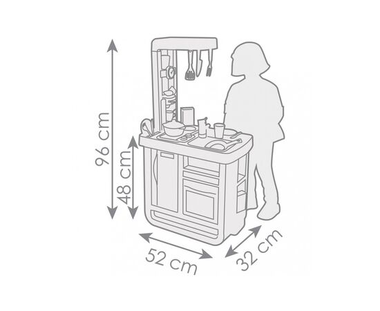 Игровой набор Smoby Интерактивная кухня Бон Аппетит (310824), изображение 3 Игровой набор Smoby Интерактивная кухня Бон Аппетит (310824), изображение 3