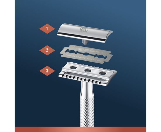 Бритва Gillette King C. Безопасная с 5 сменными лезвиями (7702018590148), изображение 5 Бритва Gillette King C. Безопасная с 5 сменными лезвиями (7702018590148), изображение 5