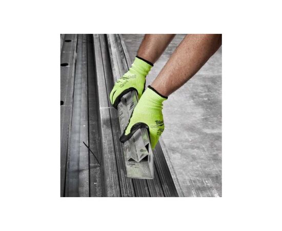 Защитные перчатки Milwaukee сигнальні з опором порізам 3 рівня, 10/XL (4932478133), изображение 5