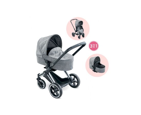 Коляска для кукол Corolle 3 в 1 "Cybex" со съемной люлькой, корзиной, серия 36-42 см (9000140770), изображение 2 Коляска для кукол Corolle 3 в 1 "Cybex" со съемной люлькой, корзиной, серия 36-42 см (9000140770), изображение 2