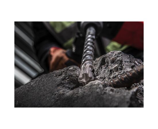 Бур Milwaukee по бетону SDS-MAX 22,0х320х200мм (4932352768), изображение 4