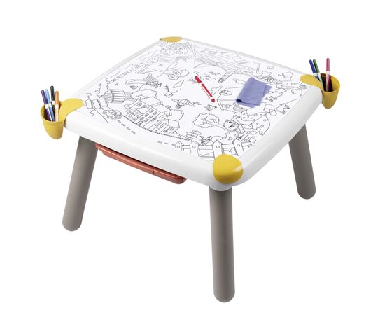 Набор для творчества Smoby стол с ящиком, 70x70x47 см, 3+ (420400), изображение 2 Набор для творчества Smoby стол с ящиком, 70x70x47 см, 3+ (420400), изображение 2