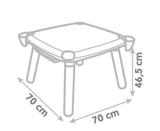 Набор для творчества Smoby стол с ящиком, 70x70x47 см, 3+ (420400), изображение 4 Набор для творчества Smoby стол с ящиком, 70x70x47 см, 3+ (420400), изображение 4