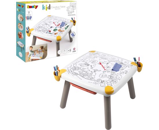 Набор для творчества Smoby стол с ящиком, 70x70x47 см, 3+ (420400)