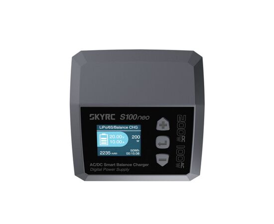 Зарядний пристрій для дрона SkyRc S100 Neo LiPo 1-6s 200W AC/DC 200W (S100neo)