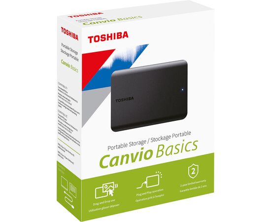 Внешний жесткий диск 2.5" 2TB Toshiba (HDTB520EK3AA), изображение 5 Внешний жесткий диск 2.5" 2TB Toshiba (HDTB520EK3AA), изображение 5