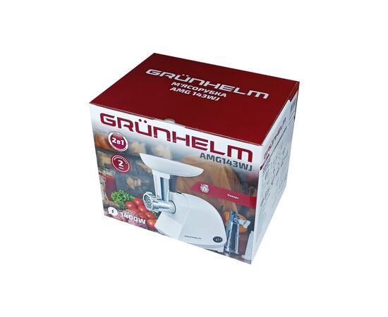 Мясорубка Grunhelm AMG143WJ, изображение 4 Мясорубка Grunhelm AMG143WJ, изображение 4