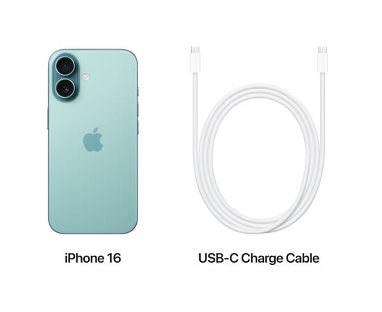 Мобильный телефон Apple iPhone 16 512GB Teal (MYEU3), изображение 8 Мобильный телефон Apple iPhone 16 512GB Teal (MYEU3), изображение 8