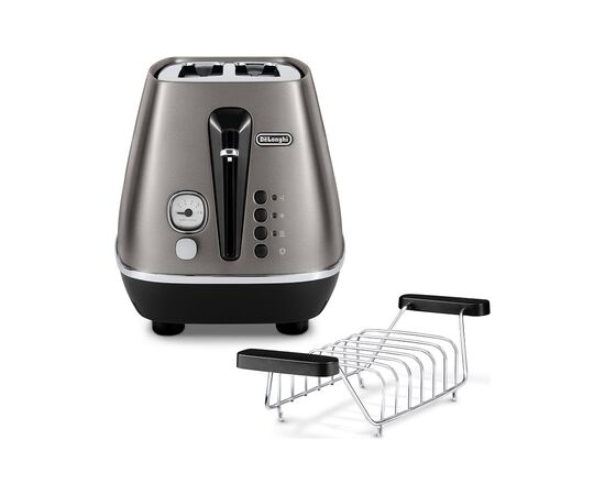 Тостер DeLonghi CTIN 2103 TB (CTIN2103TB), изображение 2 Тостер DeLonghi CTIN 2103 TB (CTIN2103TB), изображение 2