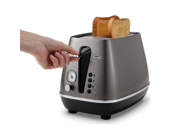 Тостер DeLonghi CTIN 2103 TB (CTIN2103TB), изображение 4 Тостер DeLonghi CTIN 2103 TB (CTIN2103TB), изображение 4