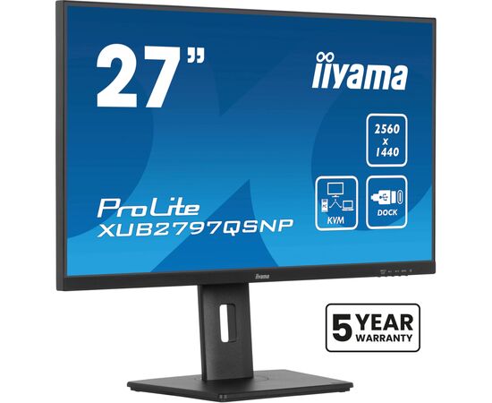 Монітор iiyama XUB2797QSNP-B1, зображення 3 Монітор iiyama XUB2797QSNP-B1, зображення 3