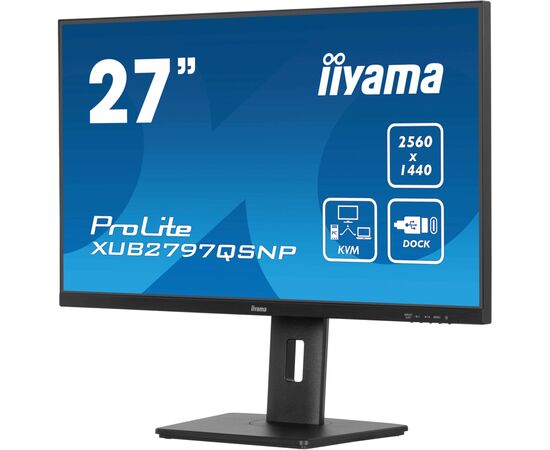 Монітор iiyama XUB2797QSNP-B1, зображення 5 Монітор iiyama XUB2797QSNP-B1, зображення 5