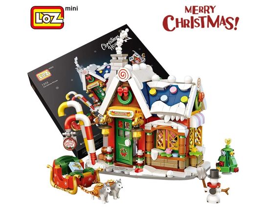 Конструктор LOZ mini Різдвяний будинок без фігурок (1223), зображення 2 Конструктор LOZ mini Різдвяний будинок без фігурок (1223), зображення 2